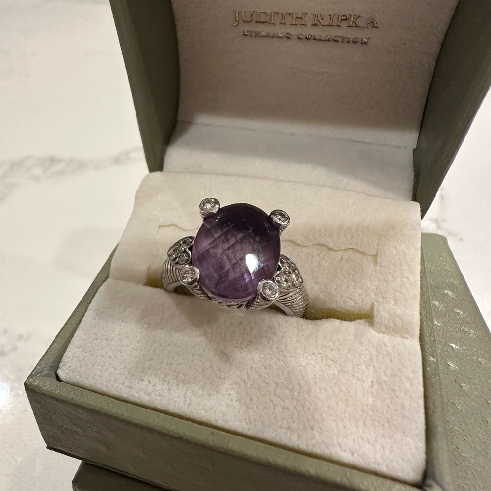 Judith Ripka Amethyst Ring - Picture 4 of 5